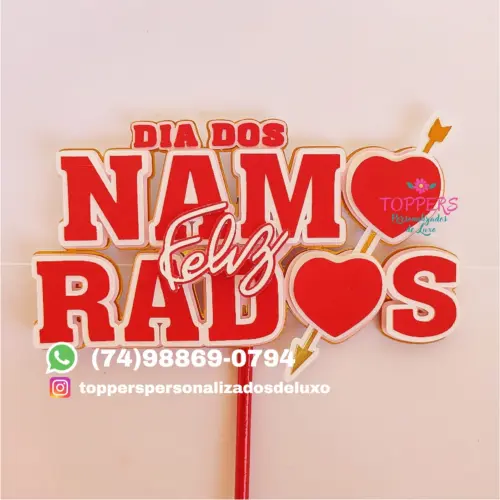 Arquivo de Corte Topo de Bolo Dia dos Namorados 8