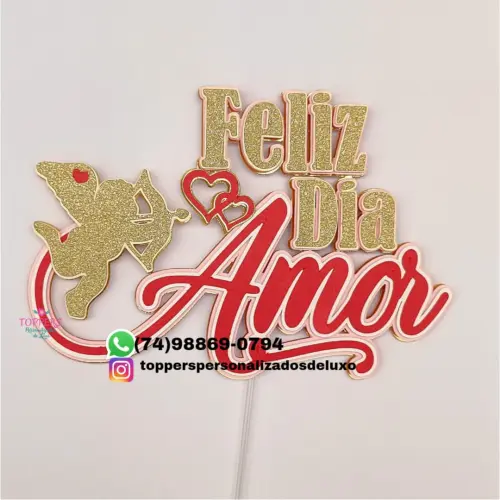Arquivo de Corte Topo de Bolo Dia dos Namorados 7