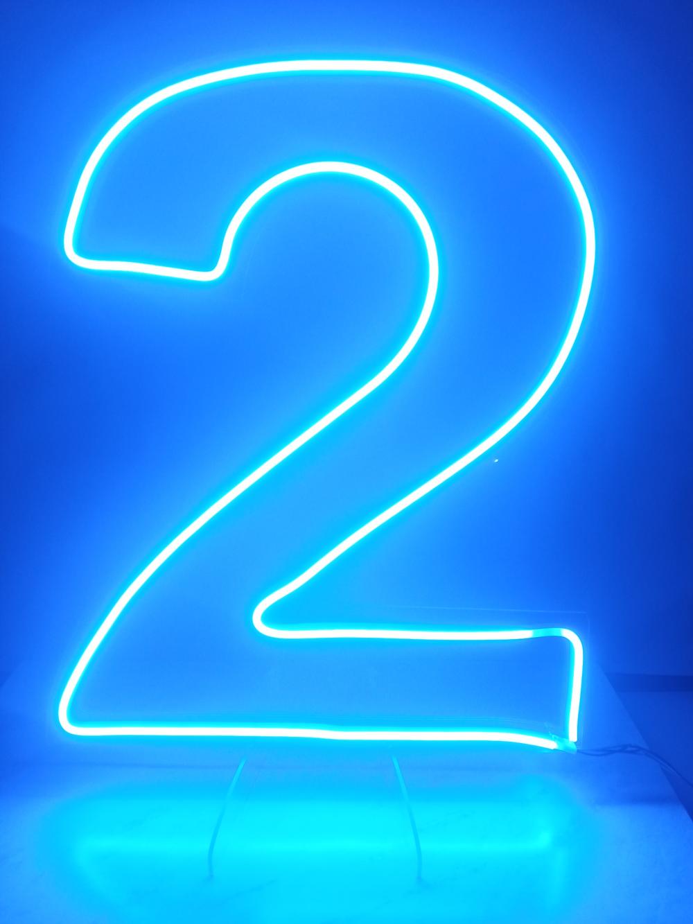 Número Neon Led 50cm
