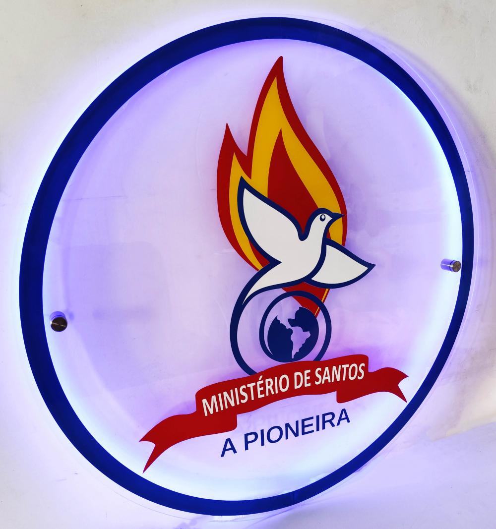 Placa em Acrílico com Led (60cm)
