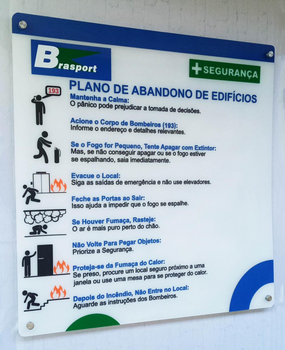 Placa Acrílica 80x80cm