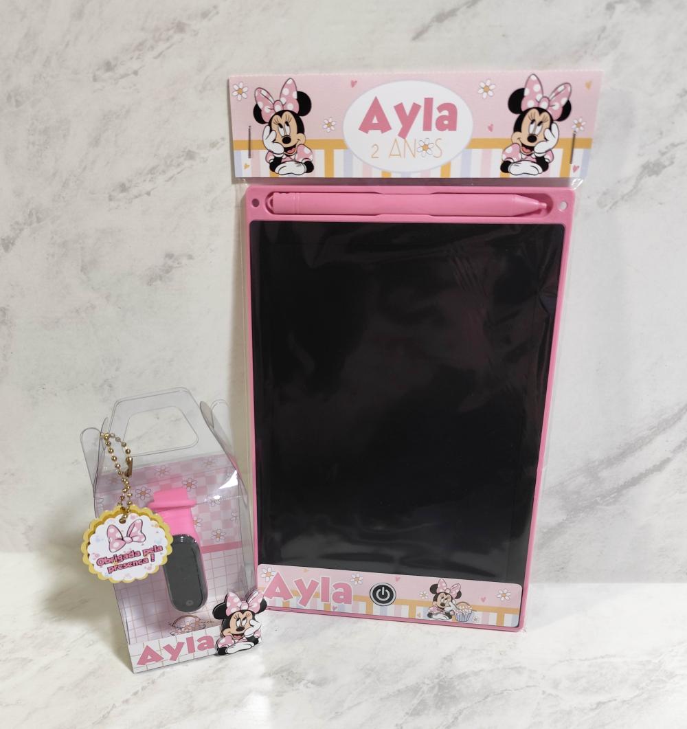 Kit Tablet Lousa Mágica + Relógio Personalizado