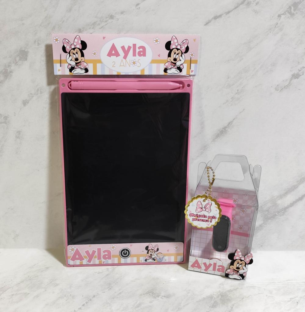 Kit Tablet Lousa Mágica + Relógio Personalizado