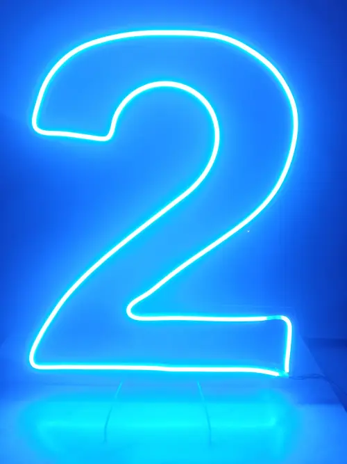Número Neon Led 50cm