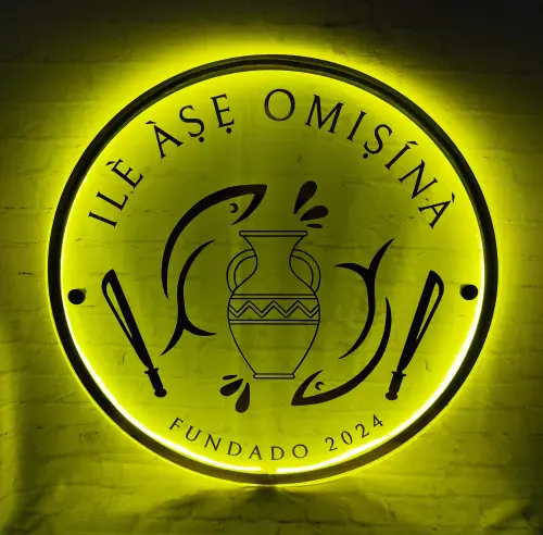 Placa em Acrílico com Led (50cm)