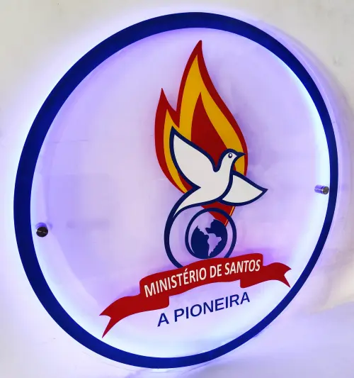 Placa em Acrílico com Led (60cm)