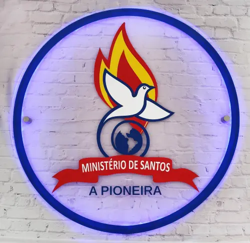 Placa em Acrílico com Led (60cm)