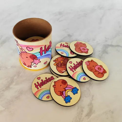 Jogo da Memória Personalizado MDF (redondo)