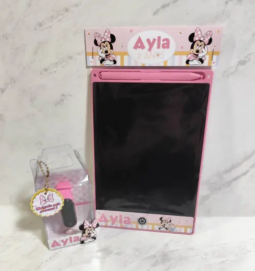 Kit Tablet Lousa Mágica + Relógio Personalizado