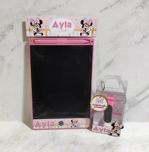 Kit Tablet Lousa Mágica + Relógio Personalizado