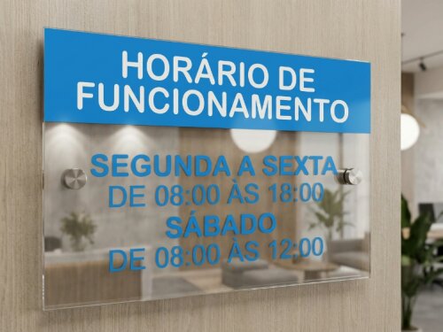 Placa Acrílica 50x35cm
