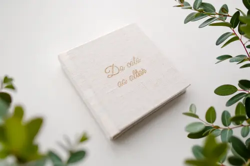 Do colo ao altar - Album Mini Pocket 10x10 - Capa linho com Detalhes a laser