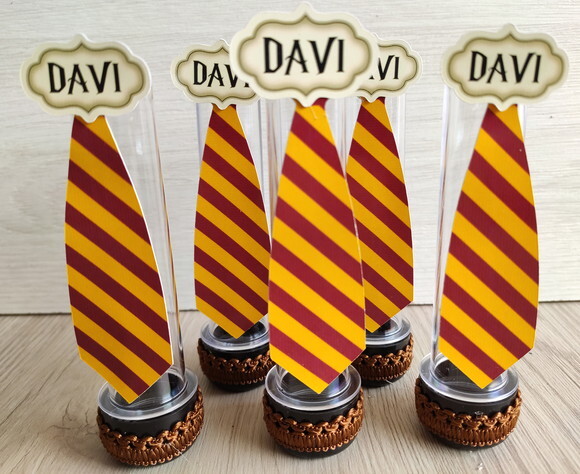 Tubetes Harry Potter gravata luxo