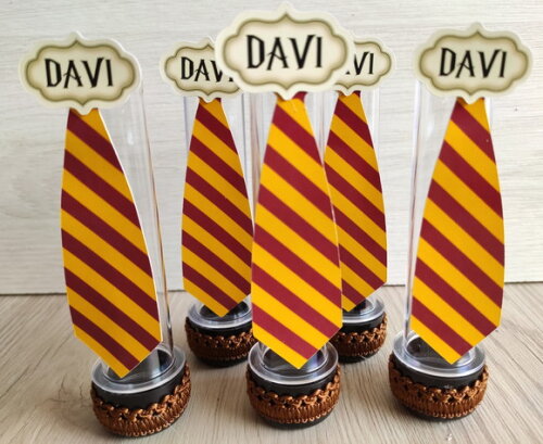Tubetes Harry Potter gravata luxo