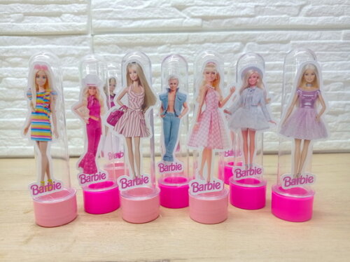 Tubetes Barbie com Aplique 3d - Kit C/10 Unidades