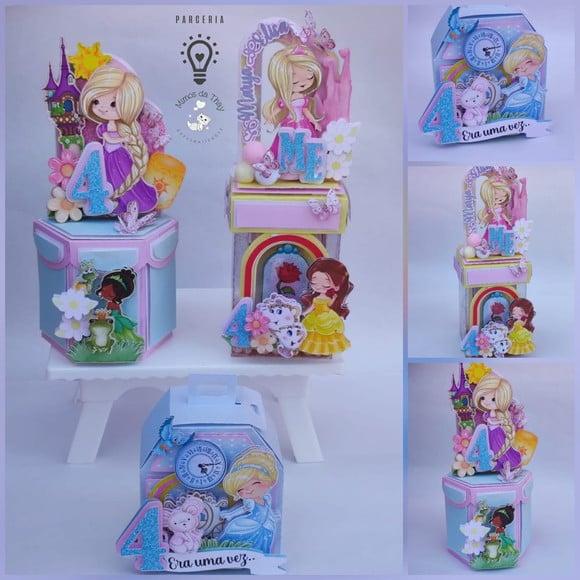 Arquivo de Corte Cenarismo Princesas Cute Disney (0664)