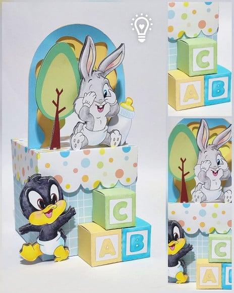 Arquivo Centro de Mesa Baby Looney Tunes - Studio e Pdf(1111