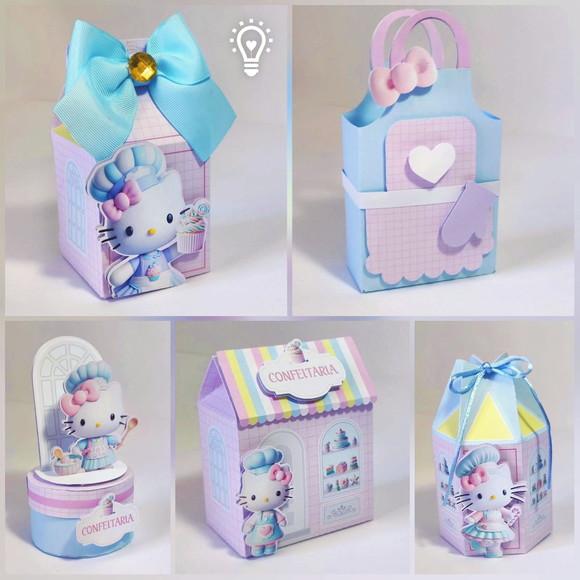 Arquivo de Corte Hello Kitty Confeiteira -studio e Pdf(0921)