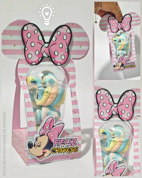 Minnie Dia das Crianças Copo Bolha 300 Ml-studioepdf (01210)