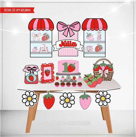 Arquivo Kit Só Um Bolinho Morango - Studio e pdf (1151)