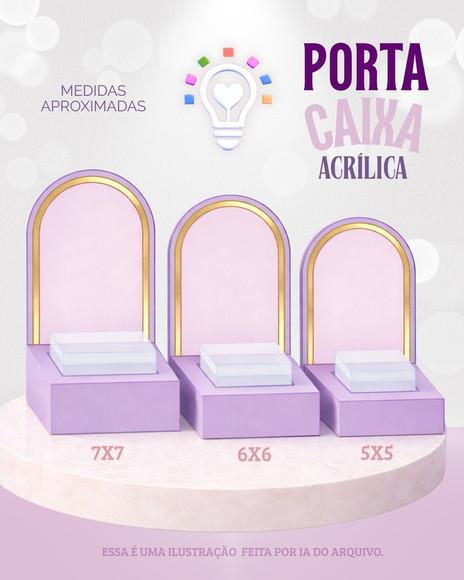 Arquivo de Corte Porta Caixinha Acrilico - Studio e pdf 1422
