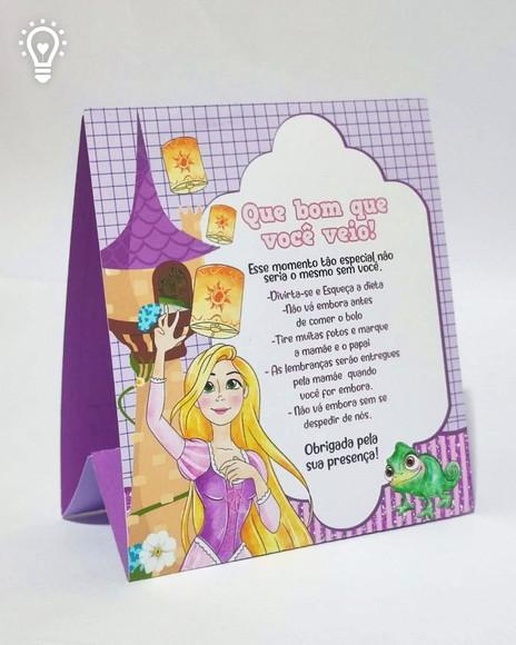 Arquivo de Corte Placa de Mesa Rapunzel - Studio e Pdf(1115)