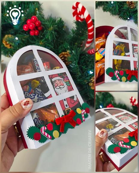 Arquivo de Corte Caixa Janela Natal - Studio e pdf (01292)