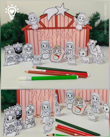 Presépio para Colorir Jesus - Studio e pdf (01296)