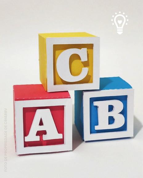 Arquivo de Corte Cubo Lembrança Abc Formatura - (01256)