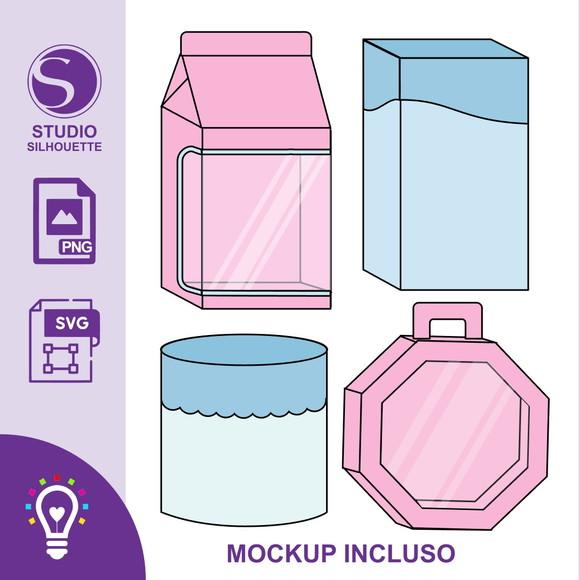 Arquivo de Corte Moldes de Caixas + Mockup + Svg + Png 1433)