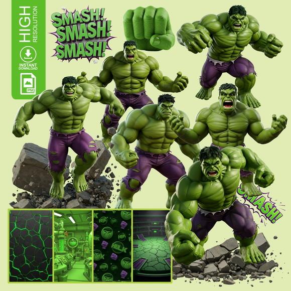 Kit Digital Hulk 3d - (1389)