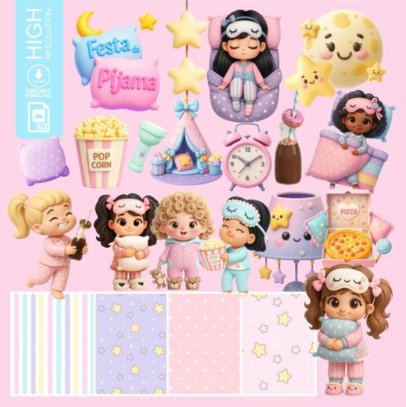 Kit Digital Festa do Pijama - (1397)