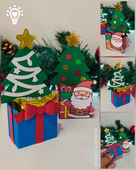 Arquivo de Corte Caixa de Presente Natal/natalino - (01307)