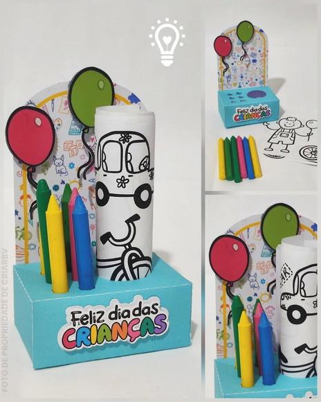 Arquivo de Corte Kit de Colorir Dia das Crianças (01222)