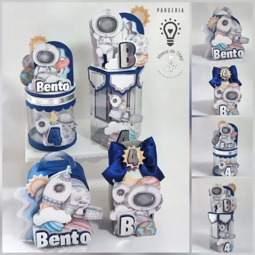 Arquivo de Corte Cenarismo Astronauta Azul e Cinza-stu(0822