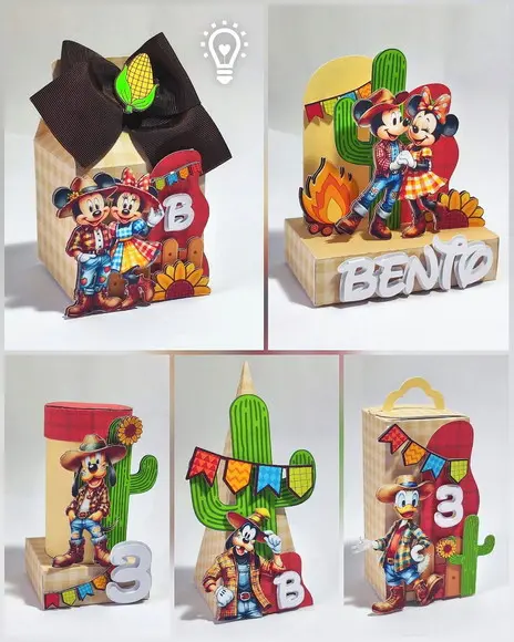 Arquivo de Corte Mickey e Minnie Festa Junina (1037)