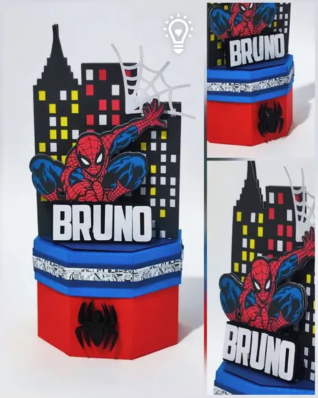 Arquivo de Corte Centro Homem Aranha -studio e pdf |(1142)