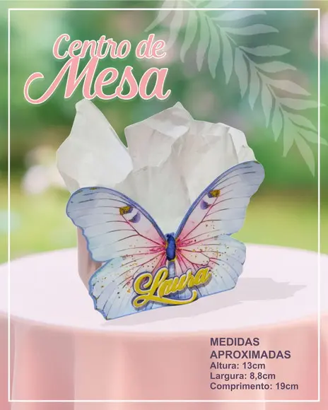 Arquivo de Corte Centro de Mesa Borboletas-studio e pdf 1089