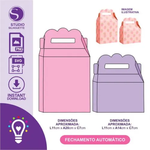 Arquivo de Corte Maletinha Automatica - Studio e pdf (1158)