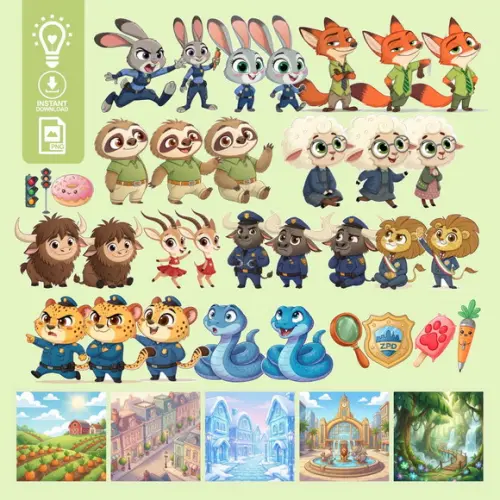Kit Digital Zootopia - (01362)
