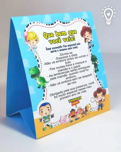 Arquivo de Corte Placas de Mesa Toy Story -studio e Pdf(0951
