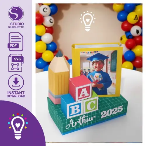 Centro de Mesa Abc com Livro - Studio e pdf (01265)
