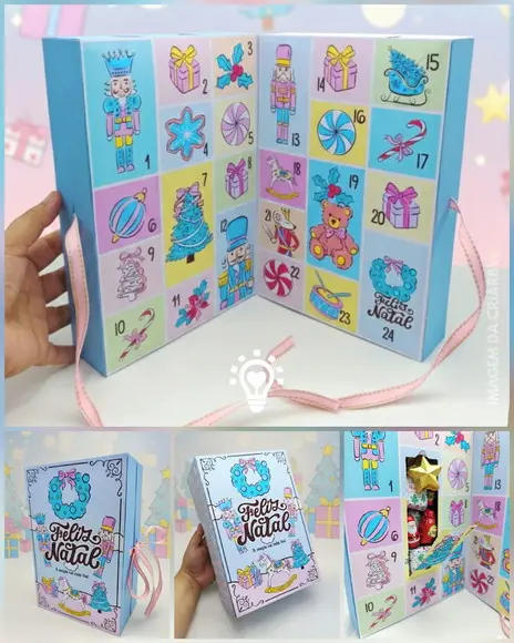 Calendário Advento Quebra Nozes de Natal Candy - (01285