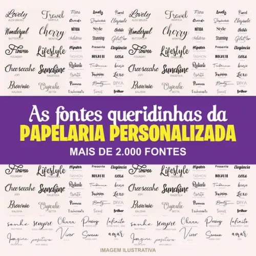 Arquivos de Fontes para Computador + de 2.000 Fontes (0446)