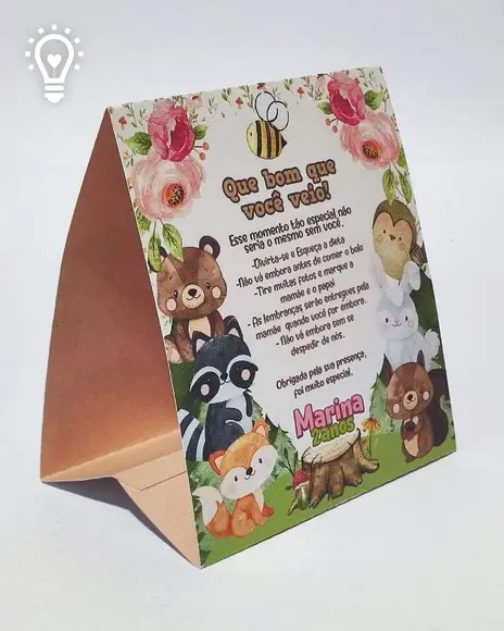 Arquivo de Corte Placa de Mesa Bosque -studio e pdf (1065)