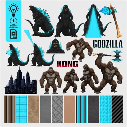 Kit Digital Godzilla e King Kong (01315)