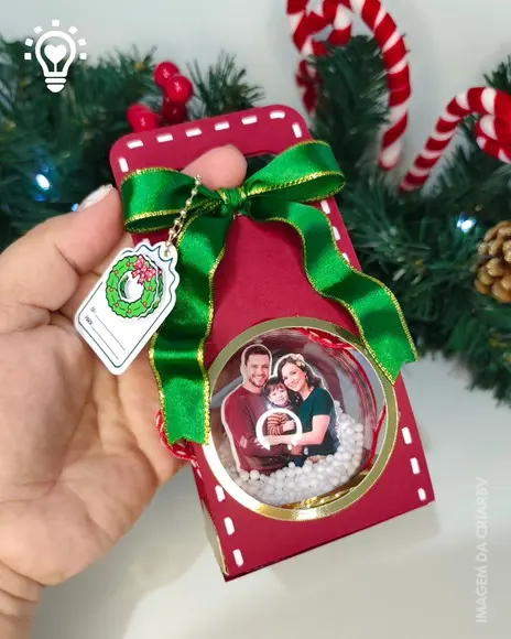 Arquivo de Corte Caixa Bola Acrilíca Natal (01297)