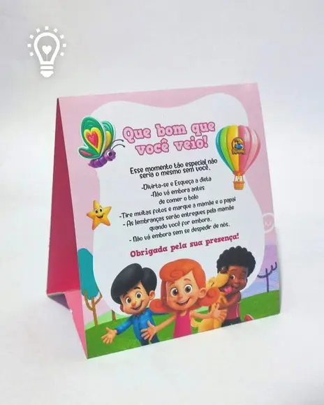 Arquivo Placa de Mesa 3 Palavrinhas Menina-studio e Pdf(1126
