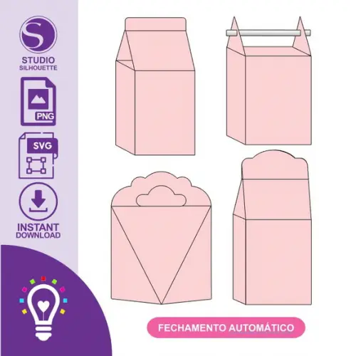 Arquivo de Corte Sacola Fechamento -studio e Pdf(1084)