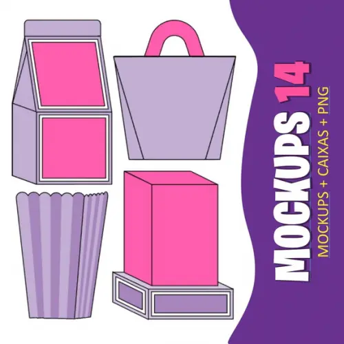 Arquivo Mockups + Caixa + Png (0991)